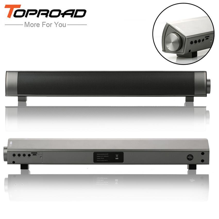 TOPROAD Portable Column Bluetooth Speaker Receiver Parlantes 3D Surround Subwoofer HIFI Soundbar Boombox