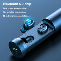 B9 Bluetooth Earphone Metal Matte Wireless Headphones TWS 5.0 Touch Earphones 8D Stereo Earbuds Noise Cancelling Caller Alert - DRE's Electronics and Fine Jewelry