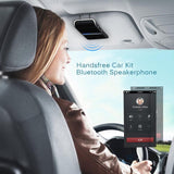 ANLUD Wireless Bluetooth Hands Free Car Kit Phone Speaker Sun Visor Clip - FM Transmitters