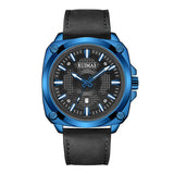 RUIMAS Luxury Quartz Watches Men Leather Strap Top Brand Army Sport Analogue Wristwatch Male Clock Calendar Relogios Masculinos