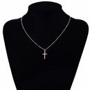 Vienkim Summer Gold Chain Cross Necklace Small Gold Cross Religious Jewelry Women's necklace - DRE's Electronics and Fine Jewelry