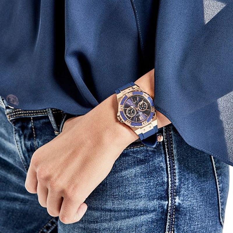 MISSFOX Rose Gold Chrono Watch - DRE's Electronics and Fine Jewelry