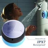 TOPROAD Waterproof Wireless Stereo Bluetooth Speaker Portable Shower Sounders LED Light Handsfree - Speakers