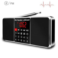 Lefon Digital Portable Radio AM FM Bluetooth Speaker Stereo MP3 Player TF/SD Card USB Drive Handsfree Call LED Display Speakers - DRE's Electronics and Fine Jewelry