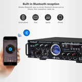 Amplificador Bluetooth AV Power Audio Amplifier Board Stereo Home Sound Amplifiers With MIC USB SD FM Professional Car Amplifier