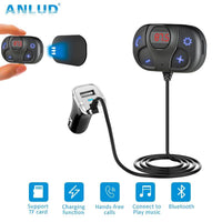 ANLUD Wireless Bluetooth Car Kit FM Transmitter Modulator Handsfree Audio Music Player USB Car Charger FM Transmitter - DRE's Electronics and Fine Jewelry