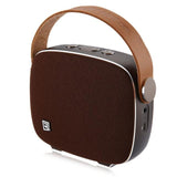 Remax M6 high quality mini portable desktop wireless Bluetooth audio HiFi support handsfree call NFC connection - Brown - Speakers