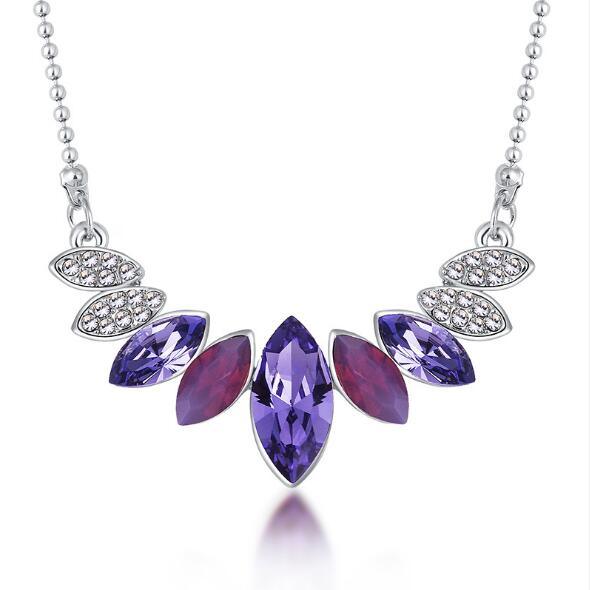 Austrian element Crystal Necklace Earrings Jewelry Sets