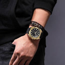 RUIMAS Men's Quartz Watch - Leather Strap - DRE's Electronics and Fine Jewelry