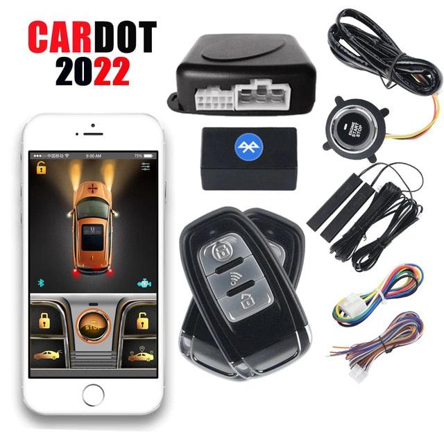 Cardot 2022 BT Digital Key Smart Phone App Car Alarm System Auto Security Keyless Entry Ignition Start Stop Engine