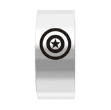 Film around the US captain titanium steel ring stainless tail - Men Rings