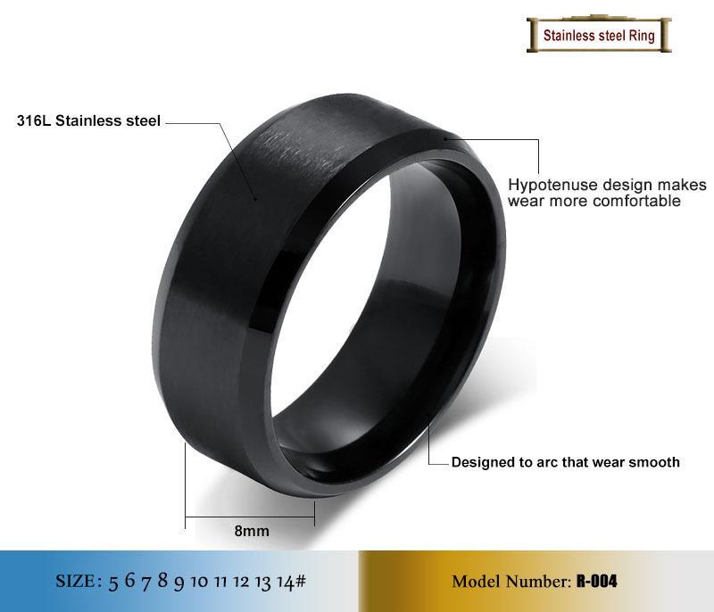 Vnox 316l stainless steel men women ring - DRE's Electronics and Fine Jewelry