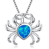 Silver Filled Blue Sea Turtle Pendant Necklace for Women - A041 / 50cm - Sets