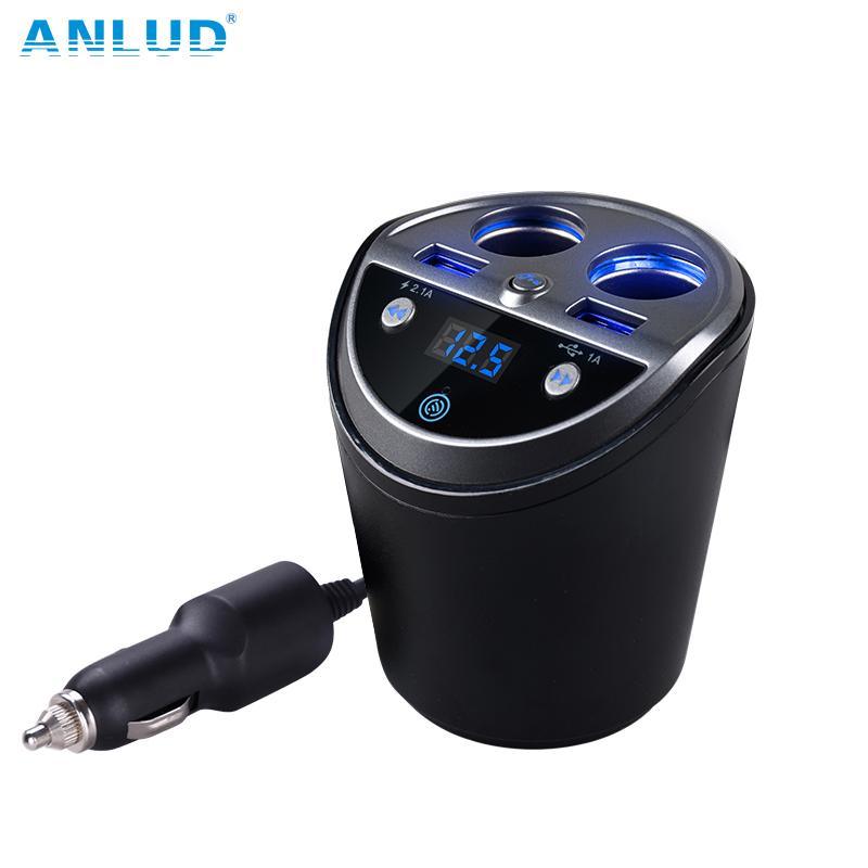 ANLUD Bluetooth Wireless Car FM Transmitter Mp3 Player Cup Holder Handsfree Car Kit - DRE's Electronics and Fine Jewelry