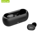 QCY qs1 TWS 5.0 Bluetooth headphone 3D stereo wireless earphone with dual microphone - DRE's Electronics and Fine Jewelry