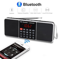 Lefon Digital Portable Radio AM FM Bluetooth Speaker Stereo MP3 Player TF/SD Card USB Drive Handsfree Call LED Display Speakers - DRE's Electronics and Fine Jewelry