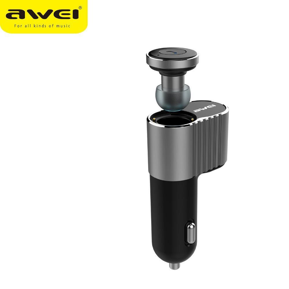 Awei A871BL Headset Super Mini Wireless Bluetooth Earbuds With Single USB Car Charger Adapter - DRE's Electronics and Fine Jewelry