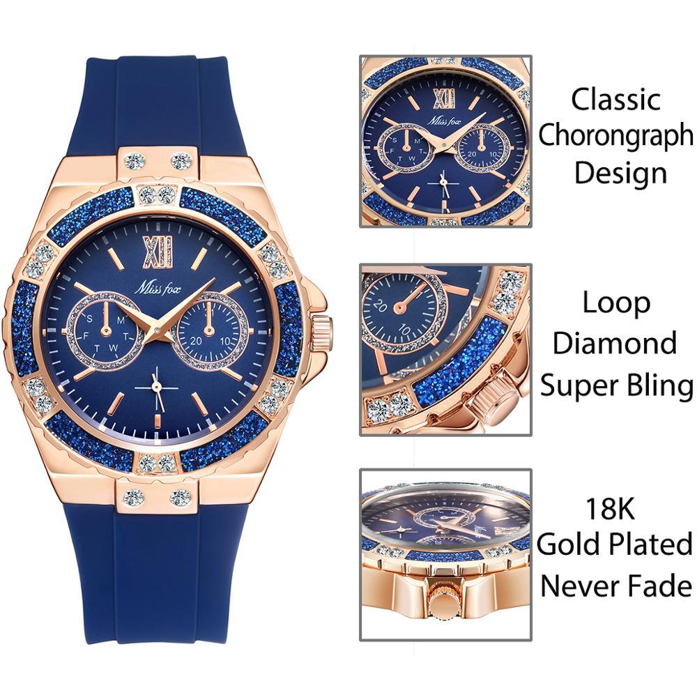 MISSFOX Rose Gold Chrono Watch - DRE's Electronics and Fine Jewelry