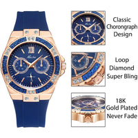 MISSFOX Rose Gold Chrono Watch - DRE's Electronics and Fine Jewelry