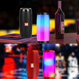 Wireless Speaker Bluetooth-compatible Speaker Microlab Portable Speaker Powerful High Outdoor Bass TF FM Radio with LED Light