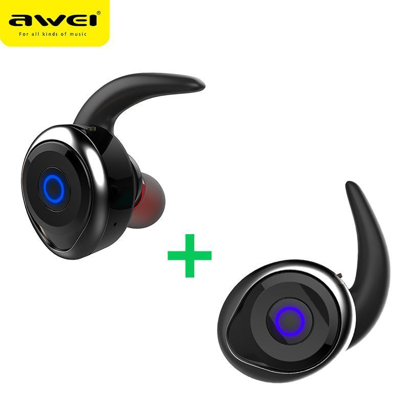 AWEI T1 TWS Bluetooth Earphone Mini Bluetooth V4.2 Headset Double Wireless Earbuds Cordless Headphones Kulakl k Casque - DRE's Electronics and Fine Jewelry