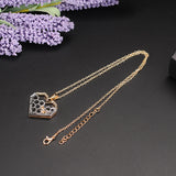 Silver Necklaces for Women Girl Heart Honeycomb Bee Animal Pendant Choker Necklace Jewelry - Gold - Sterling