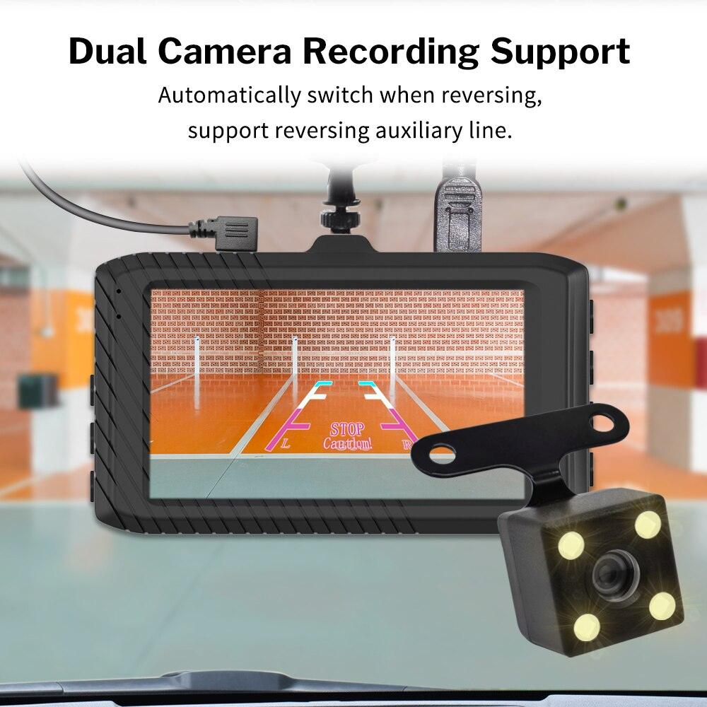 Deelife Car DVR Camera Dash Cam Video Recorder 1296p 1080p Full HD Vehicle Dashcam with Rear View Black Box for Auto Registrator