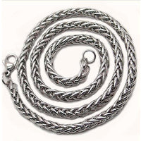 HNSP STAINLESS STEEL TWIST CHAIN NECKLACE FOR MEN - DRE's Electronics and Fine Jewelry