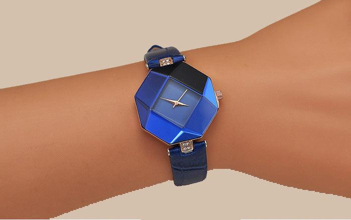 Crystal Cut Women's Watch - DRE's Electronics and Fine Jewelry