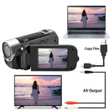 New Professional 16X Video Camera Camcorder Vlogging Camera Full HD 1080P DV Digital Camera 2 Colors Support Dropshipping JA4