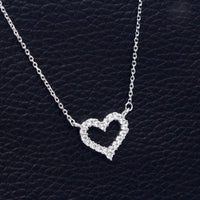 DXJEL Republic Dropship Suppliers 100% 925 Sterling Silver Love Heart Necklaces for Women Vip Link Dropshipping Center 2020 - DRE's Electronics and Fine Jewelry