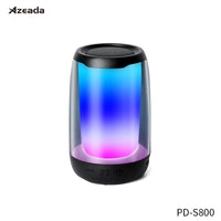 PRODA/AZEADA Midone Mini PD-S800 TWS Wireless Speaker 1200mAh With TF Card FM 360 Degree LightShow Portable Outdoor Speakers - DRE's Electronics and Fine Jewelry