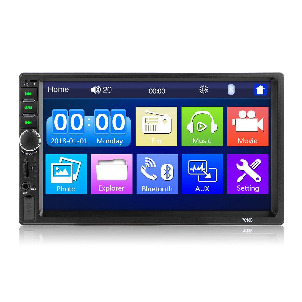 7018b Autoradio 2Din Car Radio 7''1080P HD Touch Screen WINCE SYS MP5 Player Rear View New UI BT FM ISO SD USB doble din