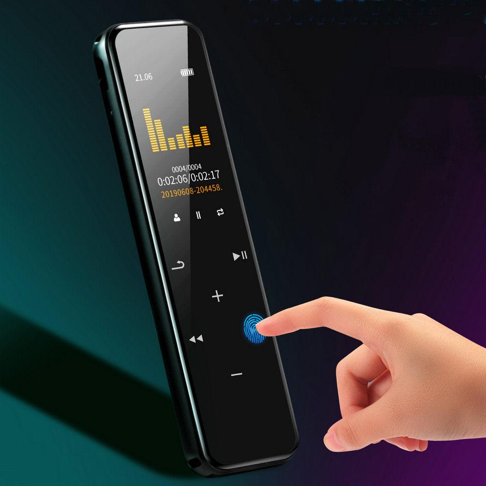 V93 Digital Voice Recorder Touch Button 32GB Voice Activated Recorder 1536kbps Stereo HD Recording Device with MP3 Player