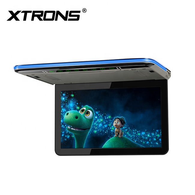 XTRONS 13.3 inch FHD screen user manual car mp5 player with IR FM transmitter,  car overhead monitor