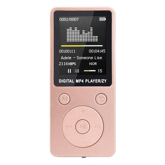 Woman Day Gift Portable MP4 Lossless Sound Music Player FM Recorder Walkman Player Mini Support Music, MP3, Recording