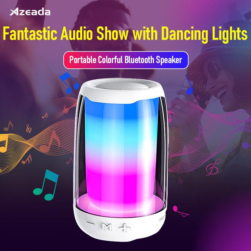 PRODA/AZEADA Midone Mini PD-S800 TWS Wireless Speaker 1200mAh With TF Card FM 360 Degree LightShow Portable Outdoor Speakers - DRE's Electronics and Fine Jewelry