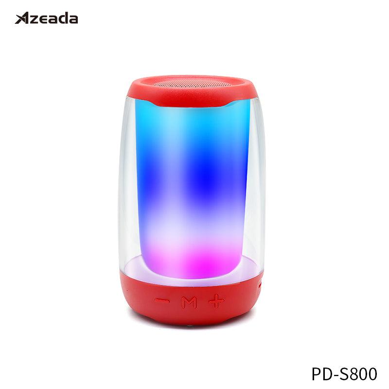 PRODA/AZEADA Midone Mini PD-S800 TWS Wireless Speaker 1200mAh With TF Card FM 360 Degree LightShow Portable Outdoor Speakers - DRE's Electronics and Fine Jewelry