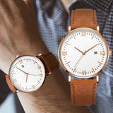 Men's Watch Fashion Relogio Masculino Business Rose Gold Quartz Watches Mens Watches Top Brand Luxury Erkek Kol Saati Wholesale