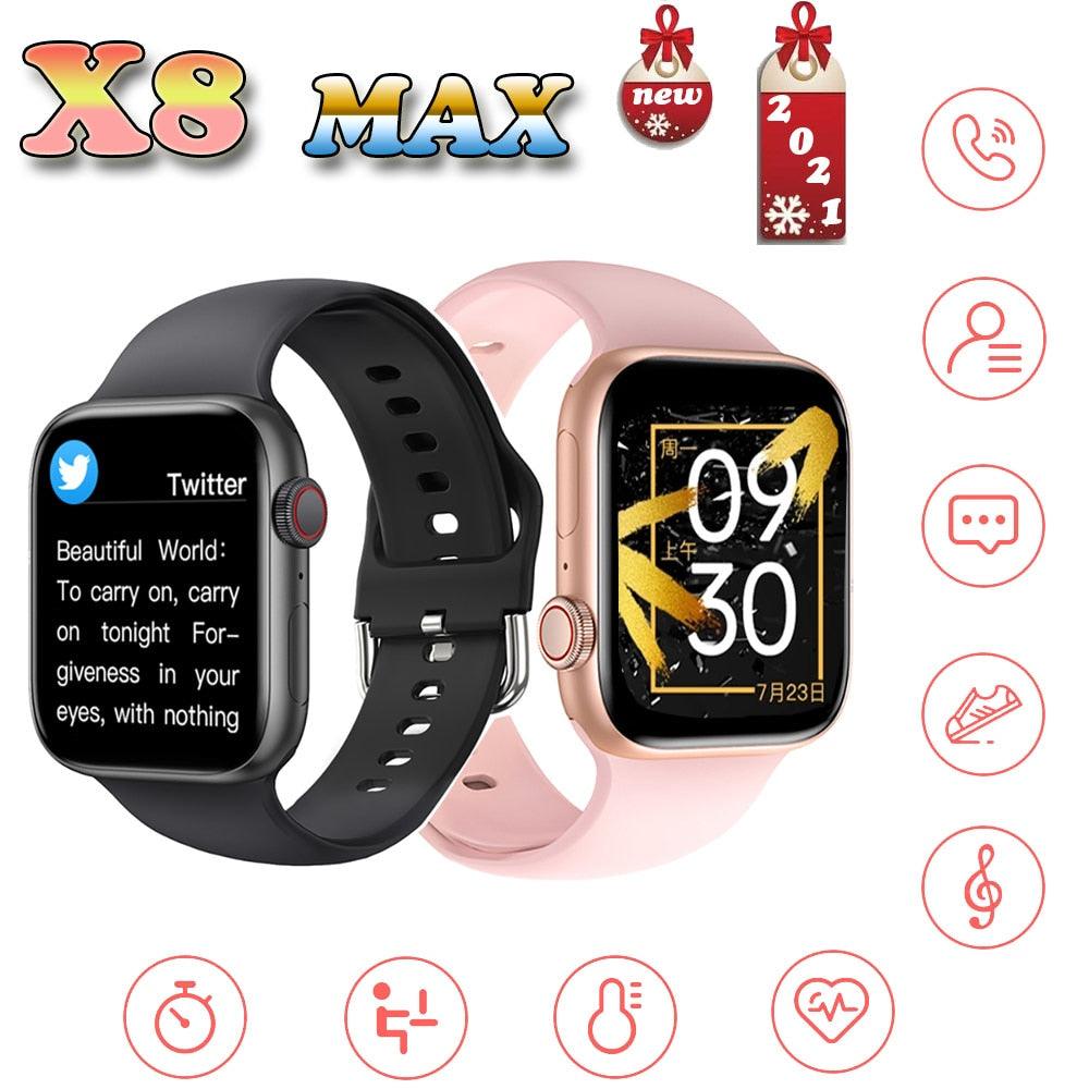 X8 MAX Smartwatch: Waterproof & Bluetooth