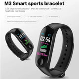 M3 Plus Sports SmartWatch Heart Rate Blood Pressure Monitoring Waterproof Smart Bracelet Men's Women's Multi-function Watches
