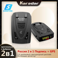 Karadar Pro960 Small 2 in 1 Antiradar For Car 360 Laser Speed Detection Device Russian Voice Car Alarms With Signature GPS - DRE's Electronics and Fine Jewelry