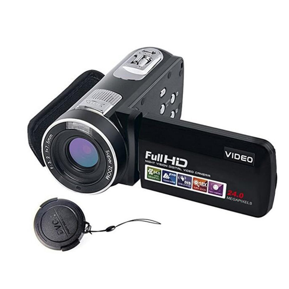 24MP Digital Camera 1920 x 1080 Full HD Night Vision 3.0 Inch LCD Screen 18X Zoom Camera Video Camcorder Mini DV Drop Shipping