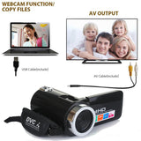 Professional 1080P HD Camcorder Video Camera 3.0 Inch LCD Camera 18x Digital Zoom Camera with Microphone
