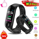 M3 Plus Sports SmartWatch Heart Rate Blood Pressure Monitoring Waterproof Smart Bracelet Men's Women's Multi-function Watches