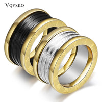 Two Color Vintage Antique Retro Stainless steel Rings For Women Men Jewelry Engagement Wedding Rings - DRE's Electronics and Fine Jewelry