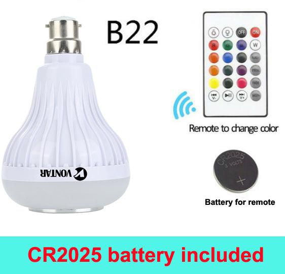 B22 with battery