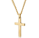 Titanium Steel Simple Single Cross Necklace Pendant - DRE's Electronics and Fine Jewelry