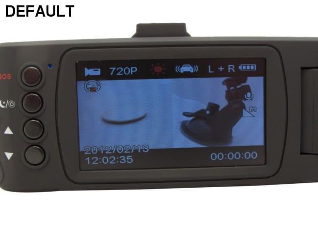 Built-in Battery & Car Charger Powered 720p HD Twin Camera Car Dash DV