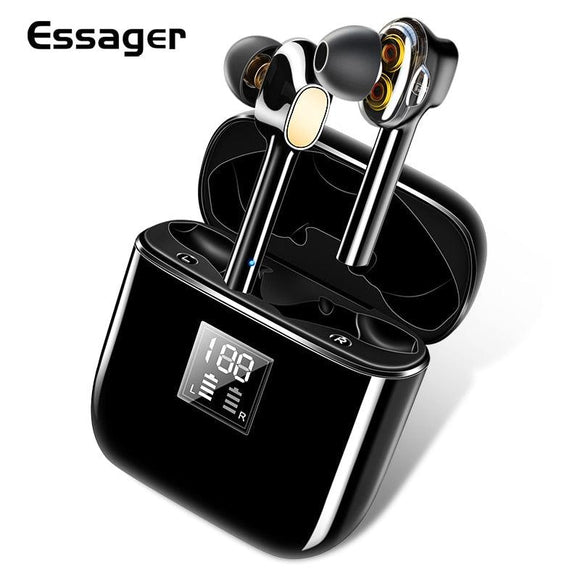 Essager 07B TWS Wireless Bluetooth 5.0 Earphone Headphones Mini Cordless Headset In Ear True Earbuds For iPhone Xiaomi - White / China - 